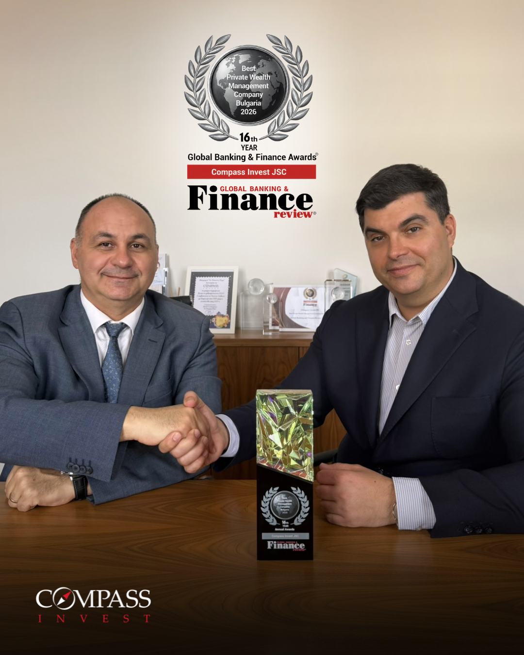 Трето поредно отличие за Компас Инвест от Global Banking & Finance ...